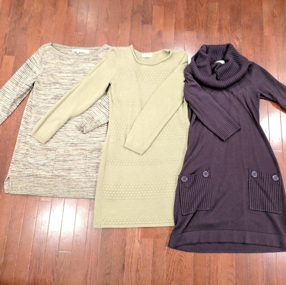 Dress Barn Sweaters Lot Of 3 Sweater Dresses Tunics Poshmark